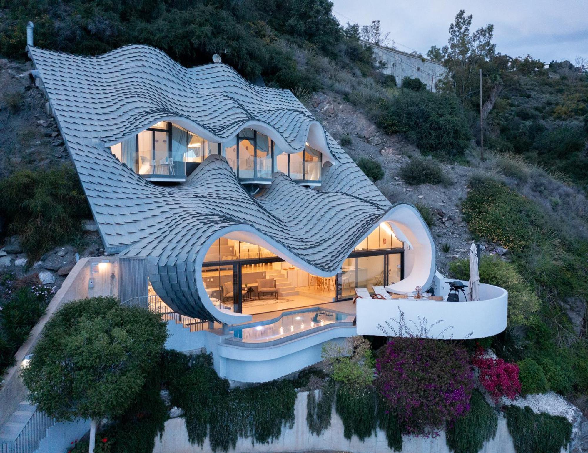 Rentitspain Casa Del Acantilado Piscina Climatizada 萨各夫雷纳 外观 照片