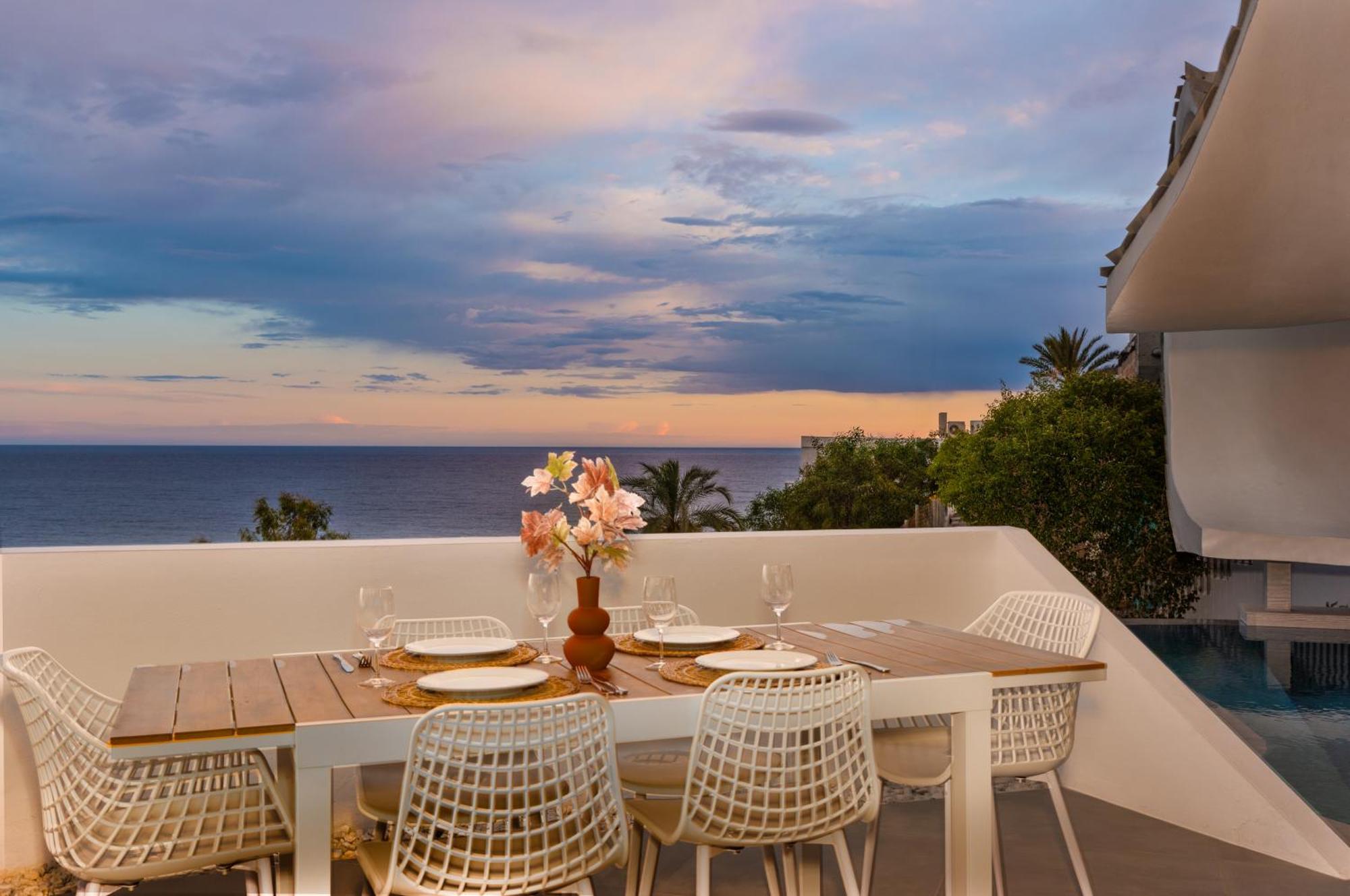 Rentitspain Casa Del Acantilado Piscina Climatizada 萨各夫雷纳 外观 照片