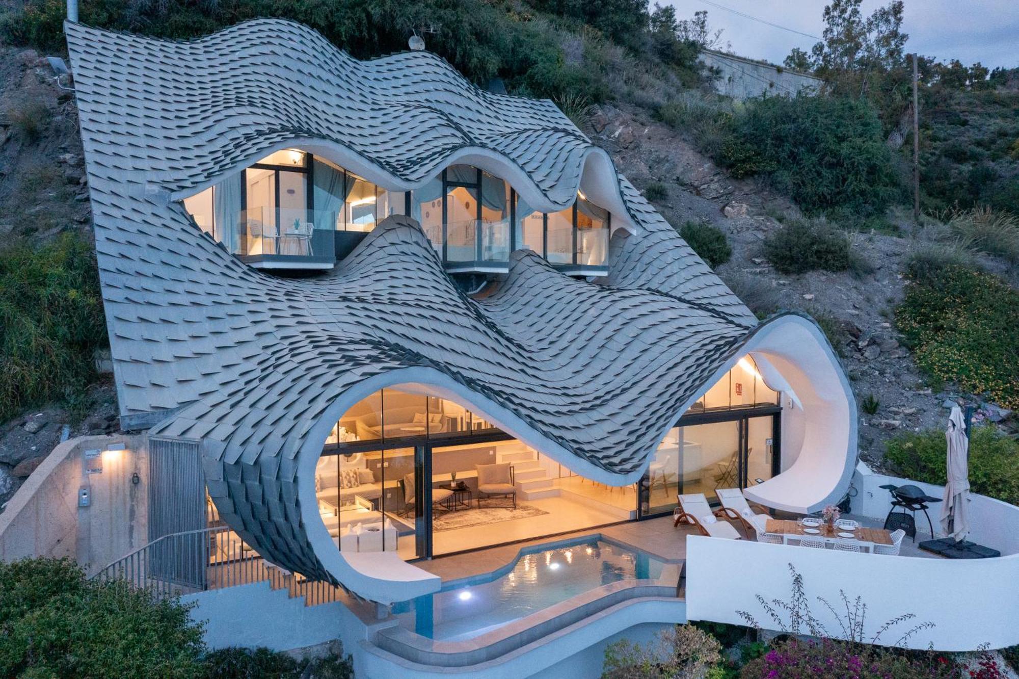 Rentitspain Casa Del Acantilado Piscina Climatizada 萨各夫雷纳 外观 照片