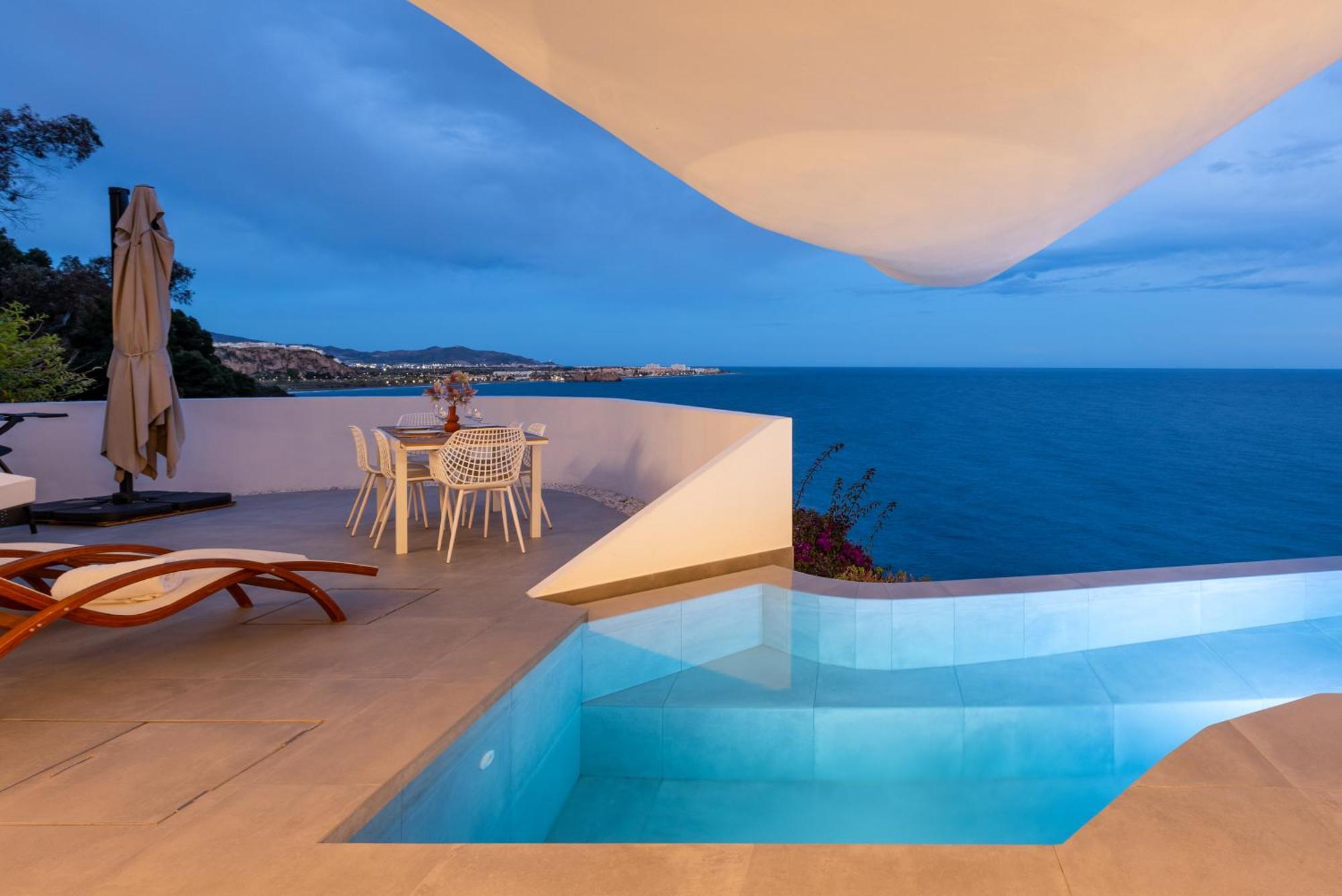 Rentitspain Casa Del Acantilado Piscina Climatizada 萨各夫雷纳 外观 照片