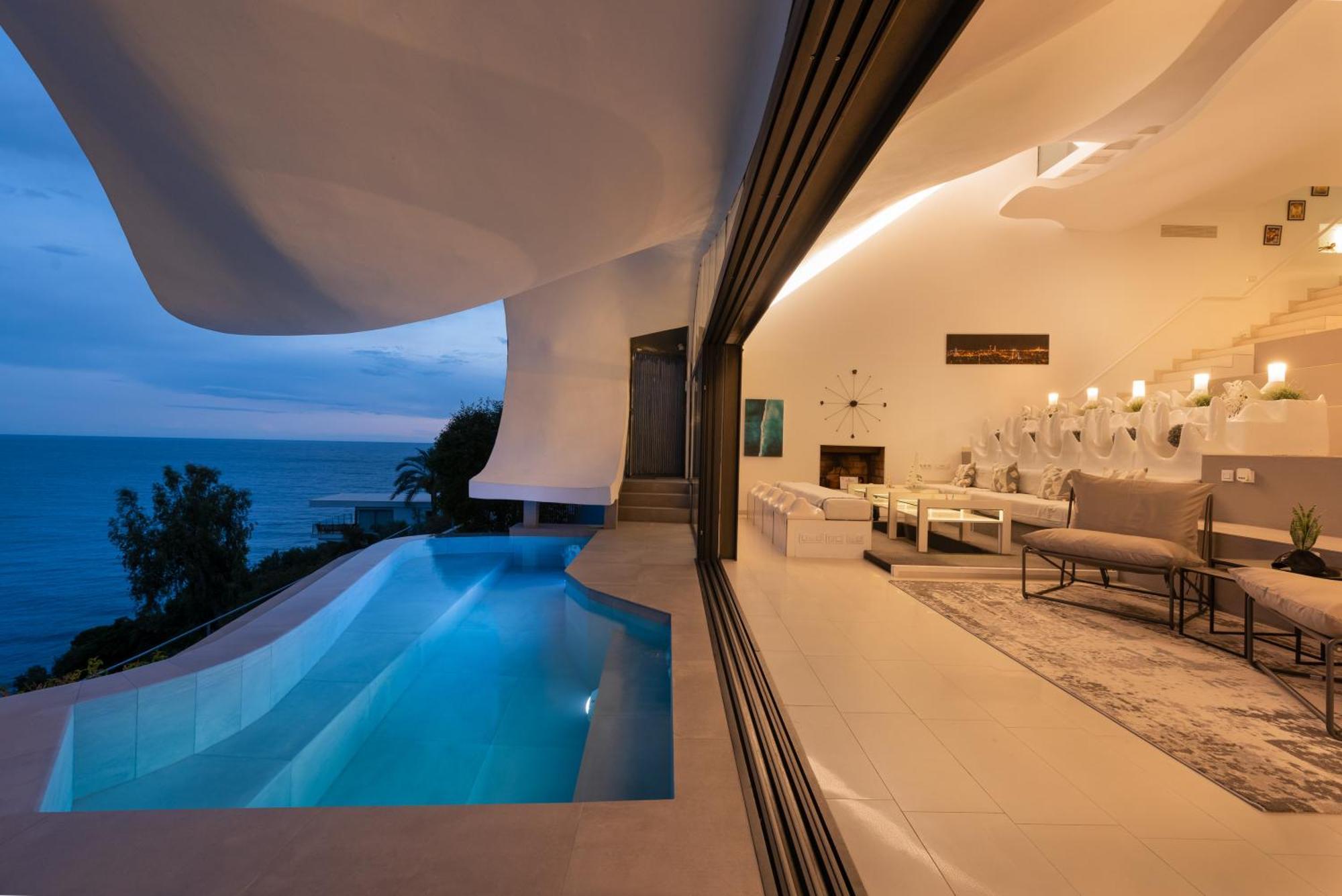 Rentitspain Casa Del Acantilado Piscina Climatizada 萨各夫雷纳 外观 照片