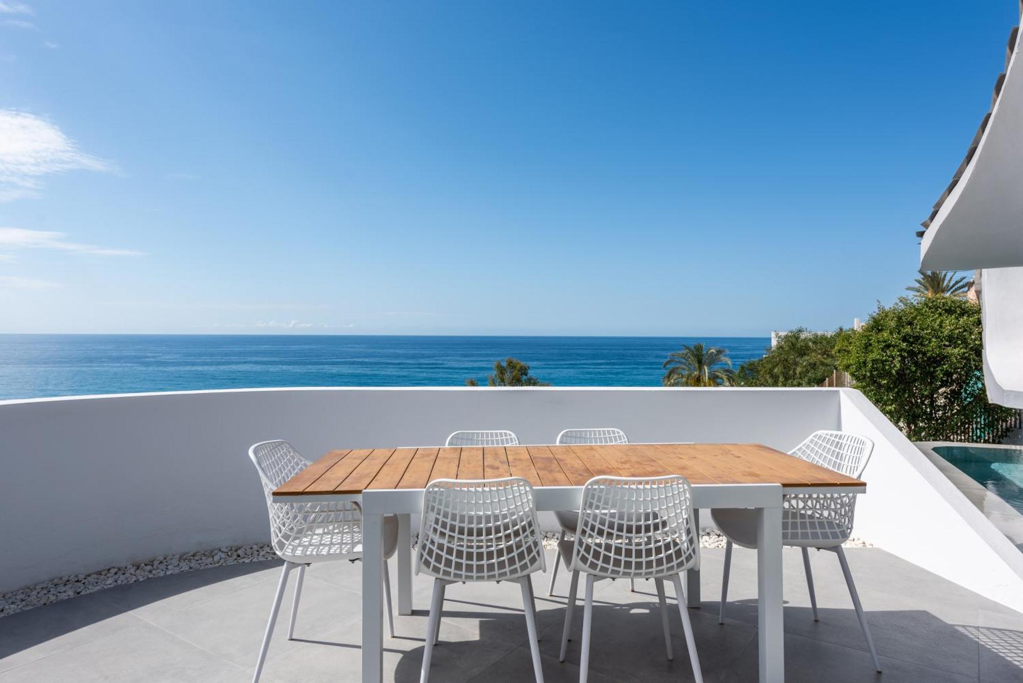 Rentitspain Casa Del Acantilado Piscina Climatizada 萨各夫雷纳 外观 照片