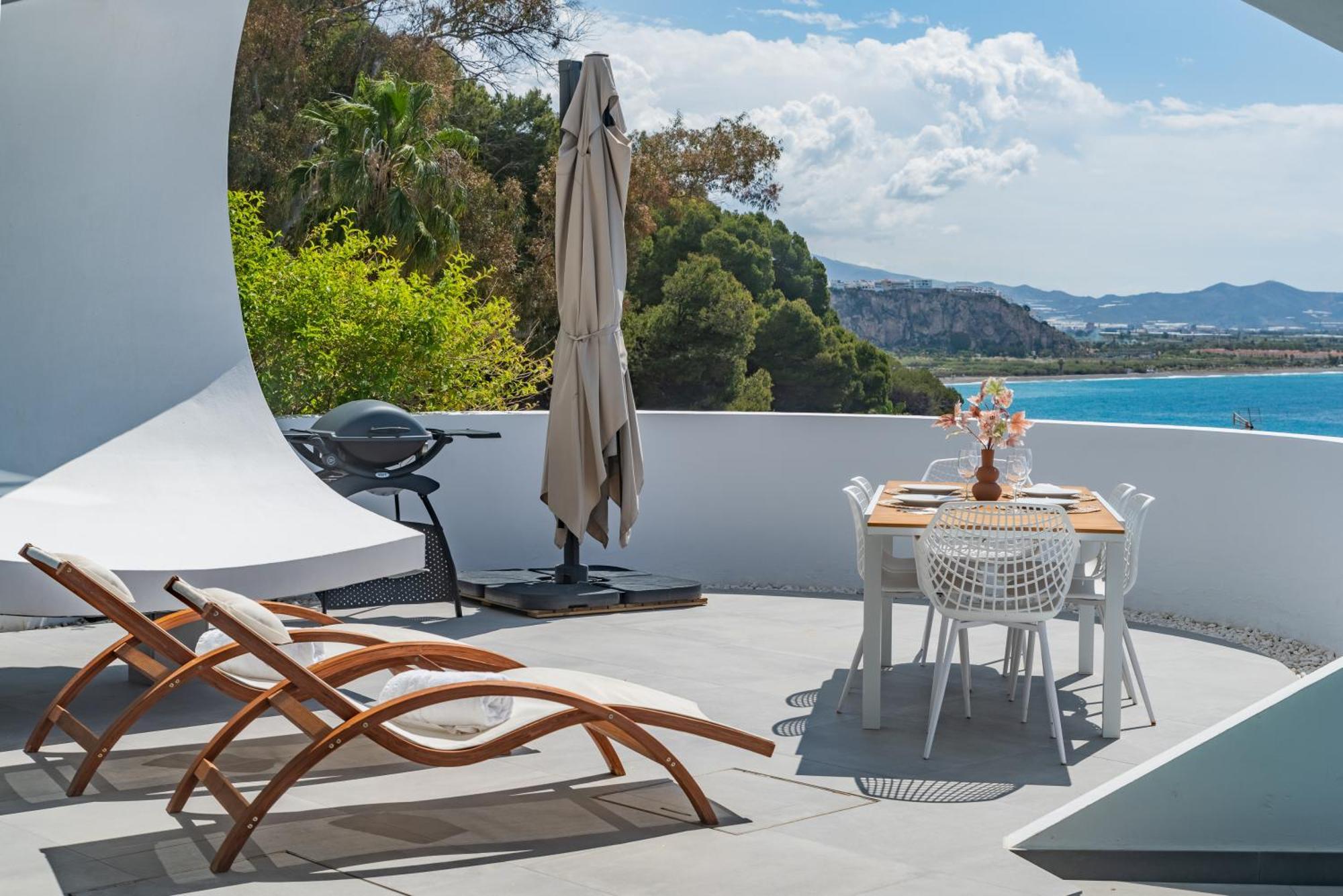Rentitspain Casa Del Acantilado Piscina Climatizada 萨各夫雷纳 外观 照片