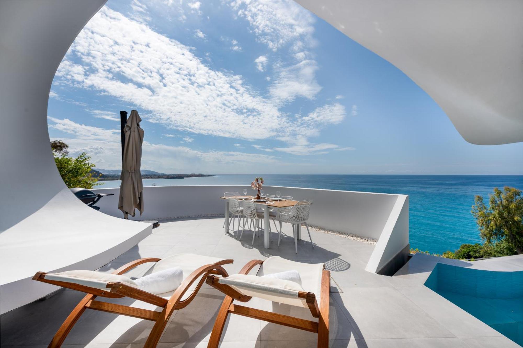 Rentitspain Casa Del Acantilado Piscina Climatizada 萨各夫雷纳 外观 照片