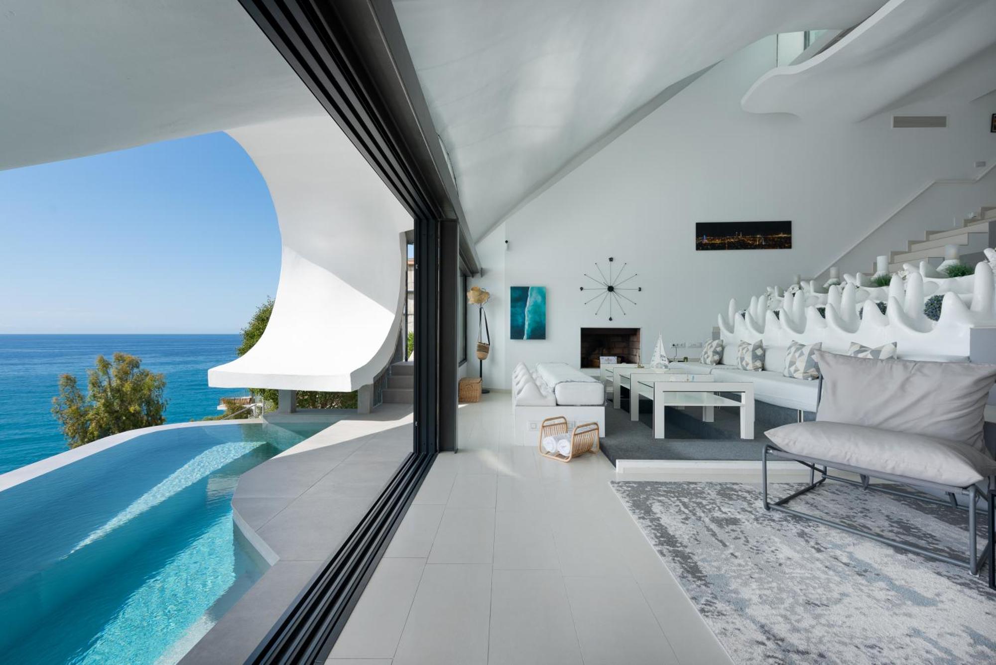 Rentitspain Casa Del Acantilado Piscina Climatizada 萨各夫雷纳 外观 照片
