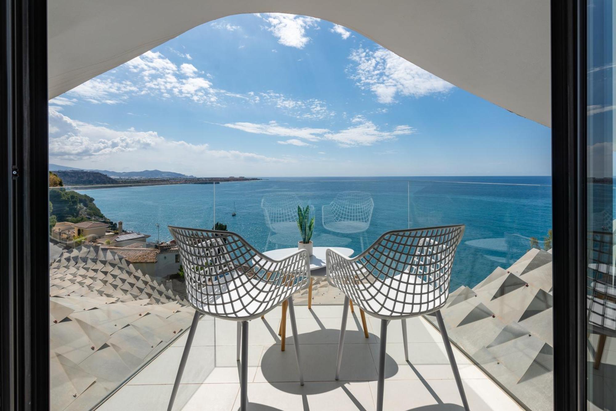 Rentitspain Casa Del Acantilado Piscina Climatizada 萨各夫雷纳 外观 照片