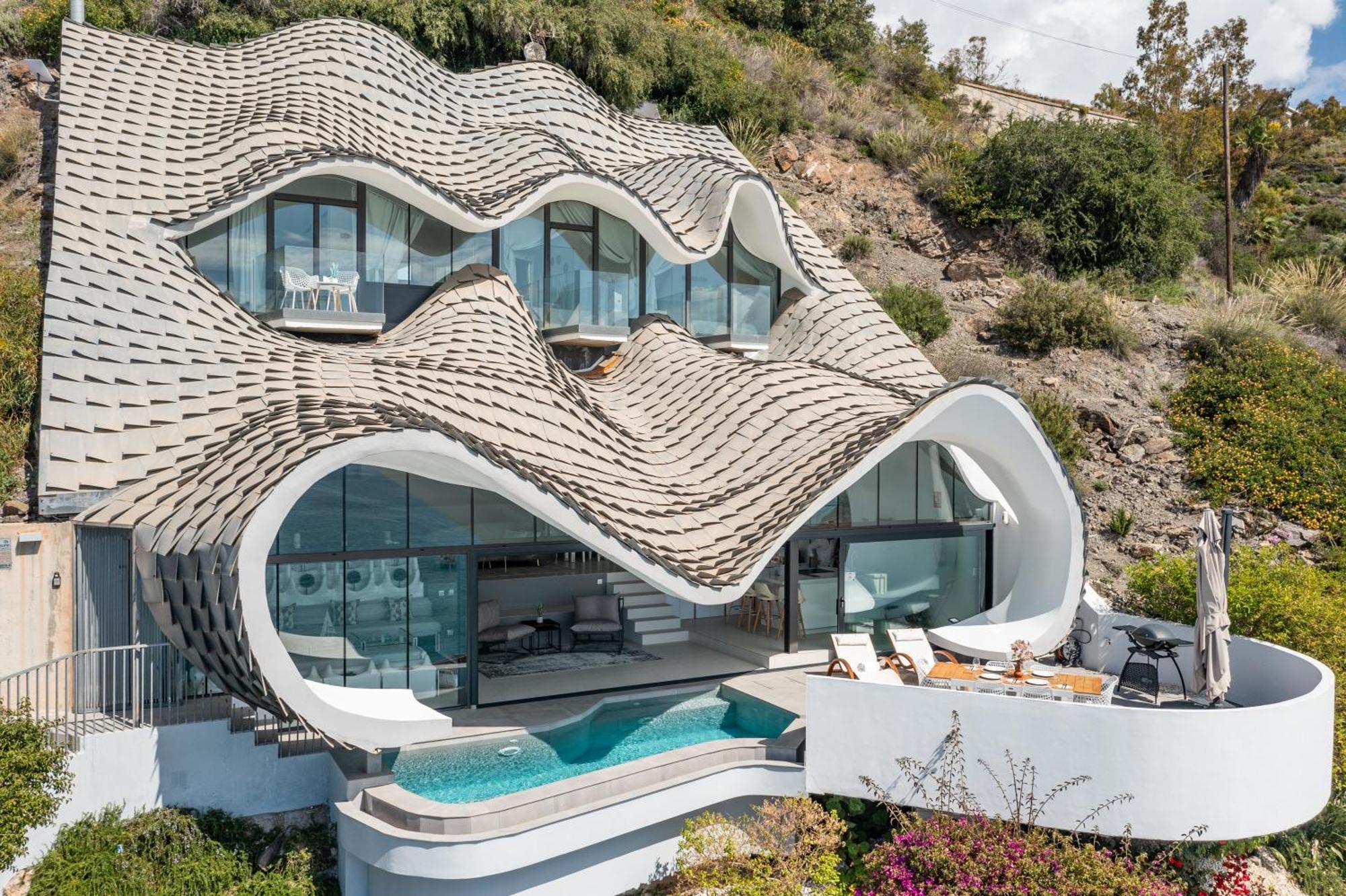 Rentitspain Casa Del Acantilado Piscina Climatizada 萨各夫雷纳 外观 照片