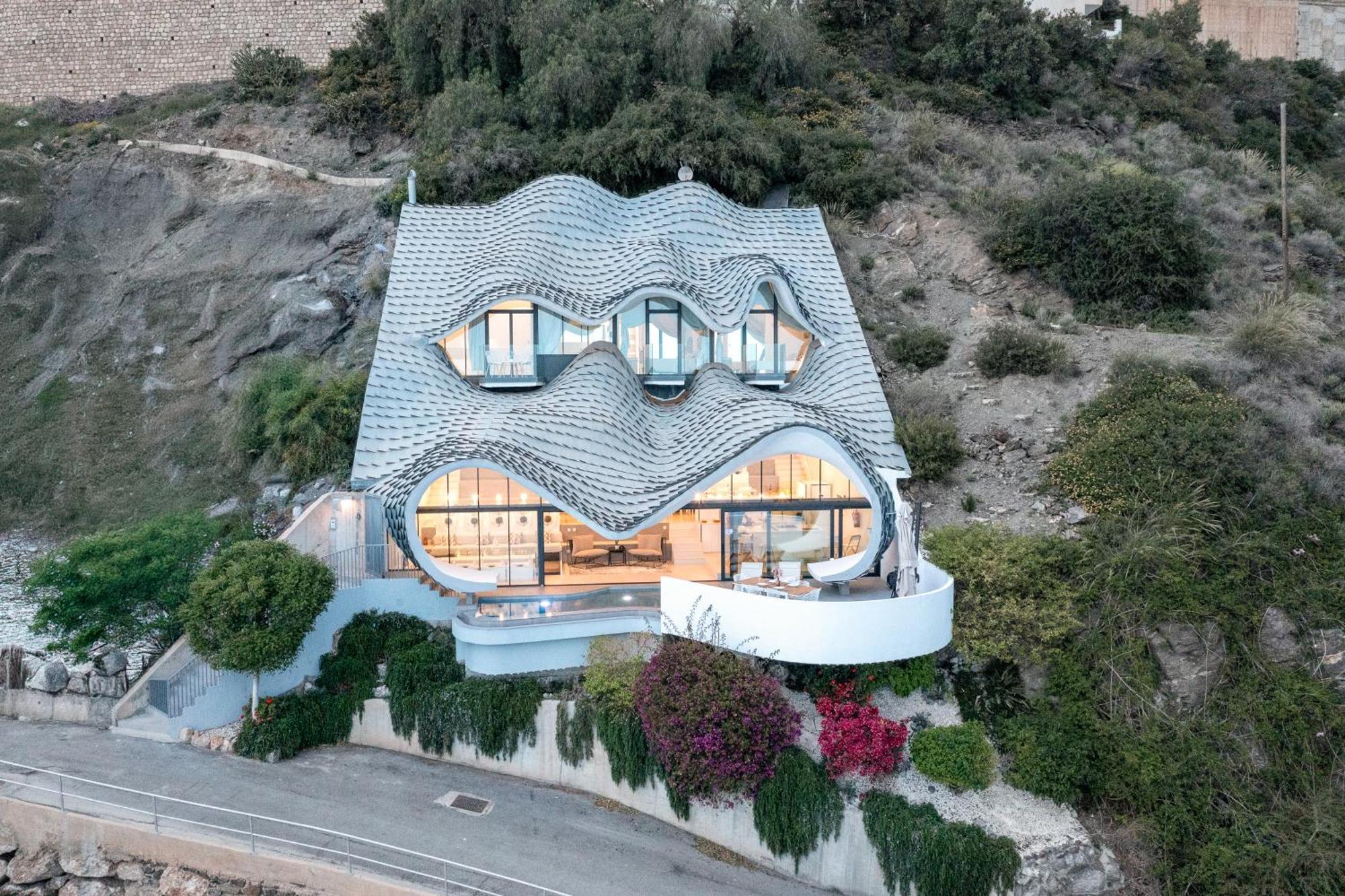 Rentitspain Casa Del Acantilado Piscina Climatizada 萨各夫雷纳 外观 照片