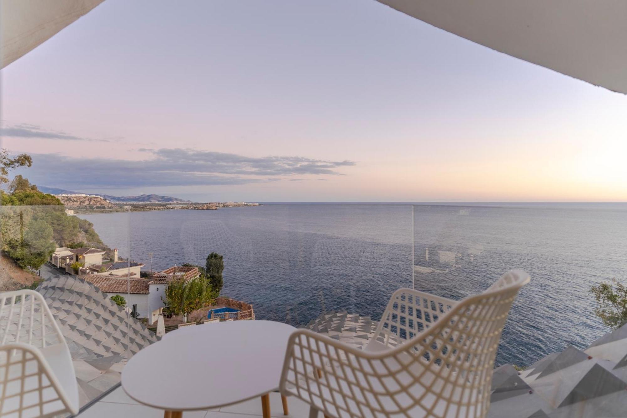 Rentitspain Casa Del Acantilado Piscina Climatizada 萨各夫雷纳 外观 照片