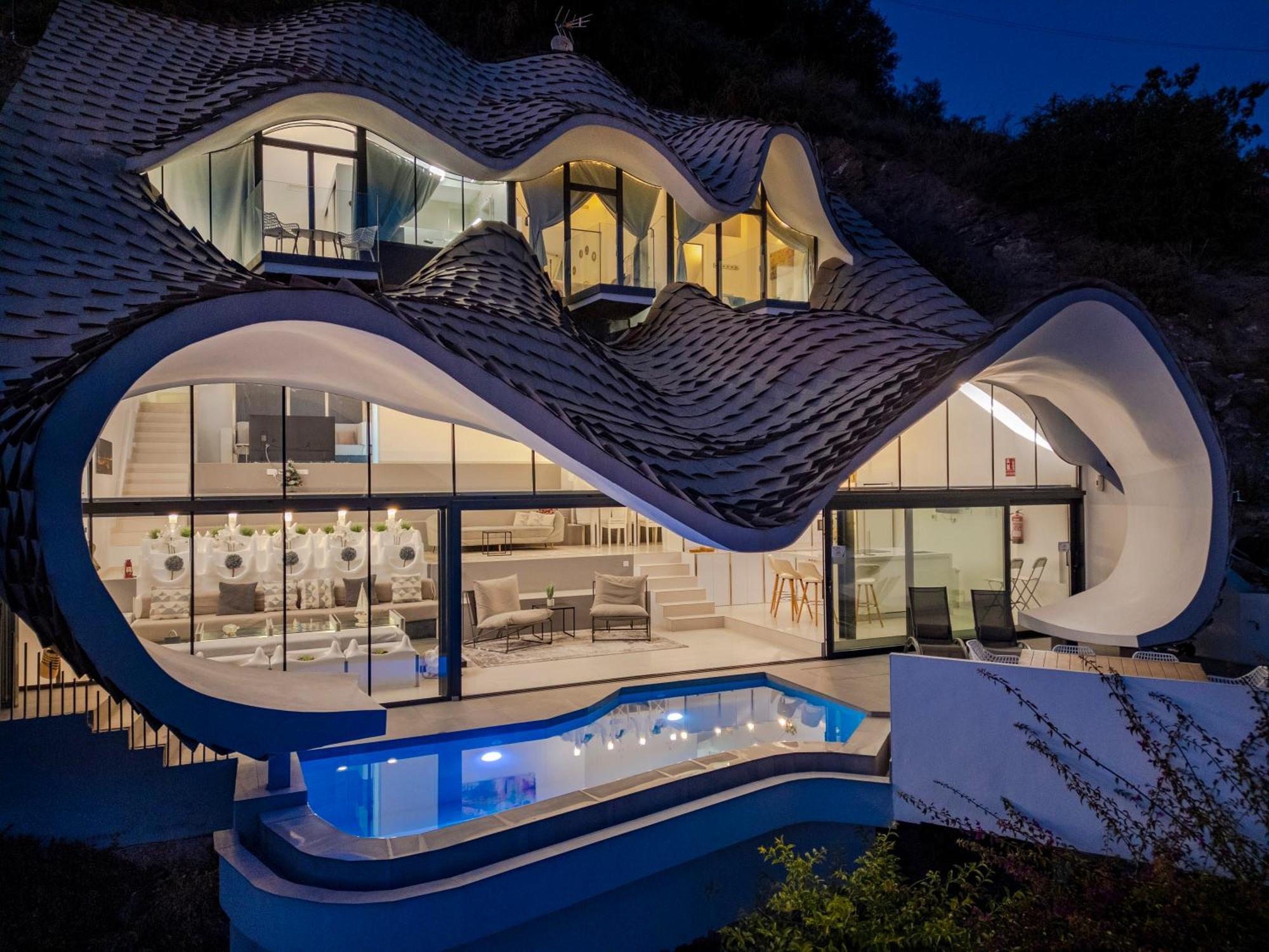Rentitspain Casa Del Acantilado Piscina Climatizada 萨各夫雷纳 外观 照片