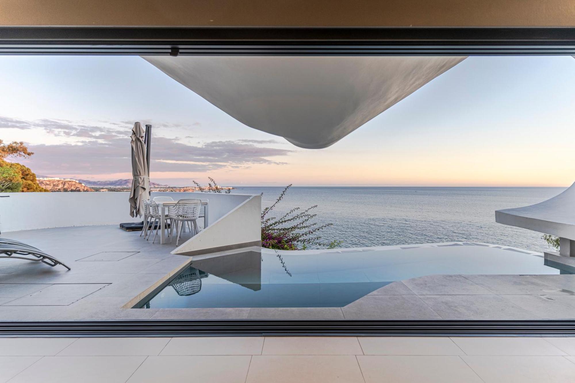 Rentitspain Casa Del Acantilado Piscina Climatizada 萨各夫雷纳 外观 照片