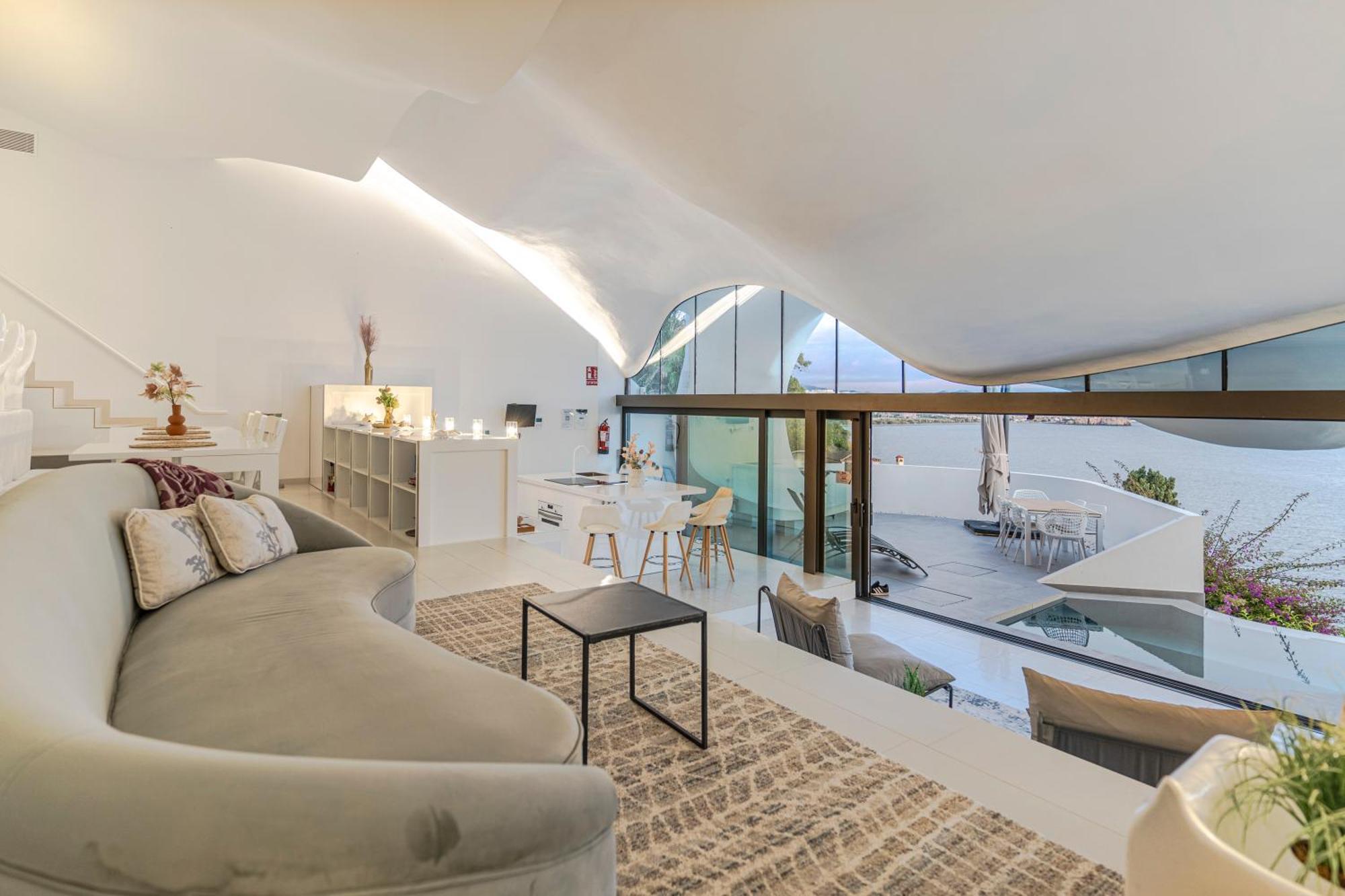 Rentitspain Casa Del Acantilado Piscina Climatizada 萨各夫雷纳 外观 照片